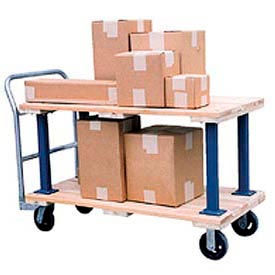 Camions de plate-forme de bois dur de double-decker
