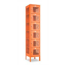 Penco Invincible II, 6 Tier, Ready To Assemble Steel Lockers With Recessed Handle