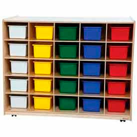 Stockage Mobile Cubby avec bacs