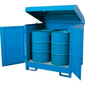 Stations de stockage de tambours Hazmat en plein air