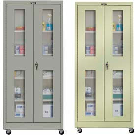 Hallowell Ventilated Door Mobile Storage Cabinets