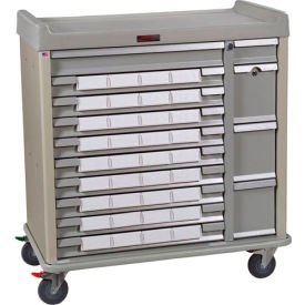 Harloff Standard Line Med Bin Medication Cart 34 Patient Bin