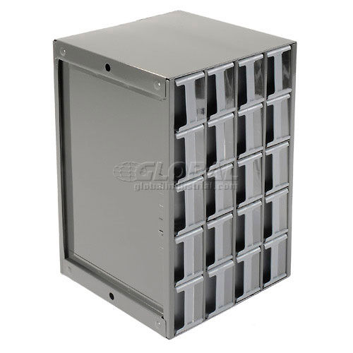 Akro-Mils Steel Small Parts Storage Cabinet 19909 - 17W x 11D x 11H w/ 9  Gray Drawers