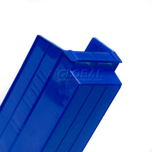 Global Industrial™ Plastic Nesting Storage Shelf Bin 4-1/8W x 11-5/8D x  4H Blue - Pkg Qty 24