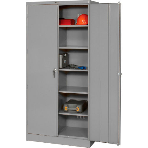 Tennsco Welded Under-Counter Hgt Storage Cabinet, 36Wx18Dx36H, Light  Grey 3618-LGY