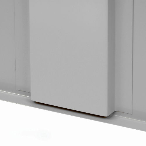 Tennsco Welded Under-Counter Hgt Storage Cabinet, 36Wx18Dx36H, Light  Grey 3618-LGY