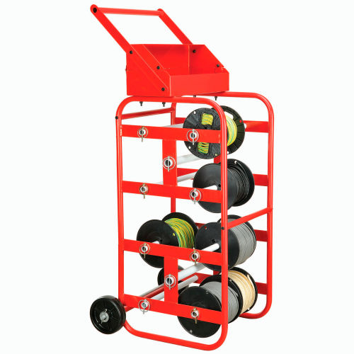  BISupply Wire Spool Rack Cable Caddy, Red - Wiring