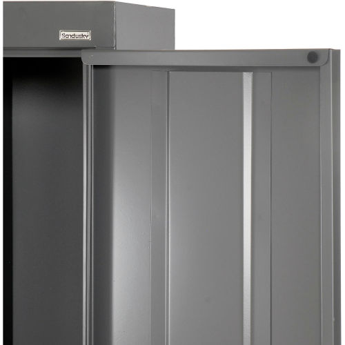  Sandusky Lee VFC1301566-02 Charcoal Steel Janitorial/Supply  Cabinet, 3 Shelves, Cam Locking System, Powder Coat Finish, 66 Height x  30 Width x 15 Depth : Sandusky Lee: Home & Kitchen