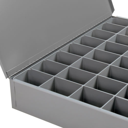 Durham Small Parts Storage Box: 32 Compartments, 18.31 OAW, 12.43 OAD, 3.06 OAH - Steel Frame | Part #107-04-CLASSC