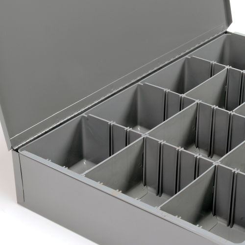 Quantum Tip Out Storage Bin QTB305 - 5 Compartments Gray