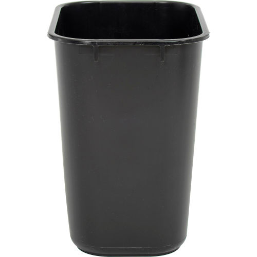 Rubbermaid® Soft Molded Plastic Small Wastebasket, 13-5/8 Gallon Capacity,  Black