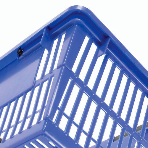 Good L ® Large Shopping Basket with Plastic Handle 33 Liter 19-3/8L x  13-1/4W x 10H Blue - Pkg Qty 12