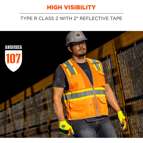 Mesh Hi-Vis Safety Vest - Single Size