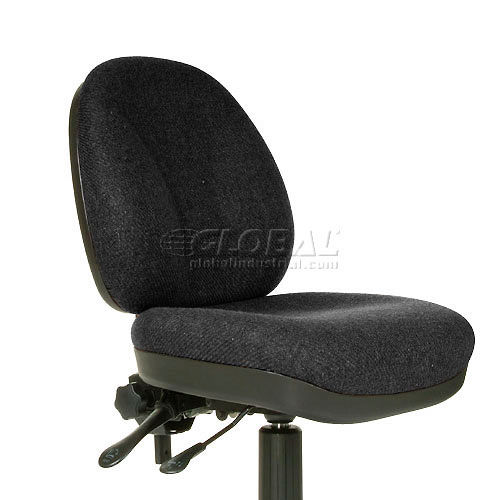 Global Industrial 921357 Interion Plastic Office Chair - Black