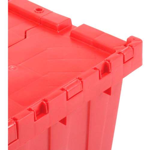 Global Industrial™ Plastic Shipping/Storage Tote w/ Attached Lid