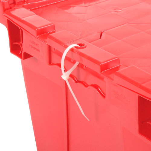 Global Industrial™ Plastic Shipping/Storage Tote w/ Attached Lid