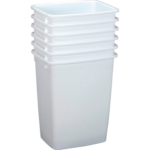 Rubbermaid 2806 FG2806TPBISQU Waste Basket, 36 qt Capacity, Polyethylene,  Bisque, 18 in H #VORG6257042, FG2806TPBISQU