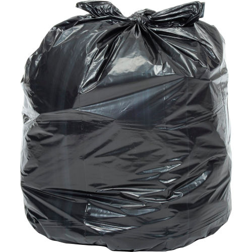 Global Industrial Light Duty Black Trash Bags 7 10 Gal 0 23 Mil 1000 Sacs Case