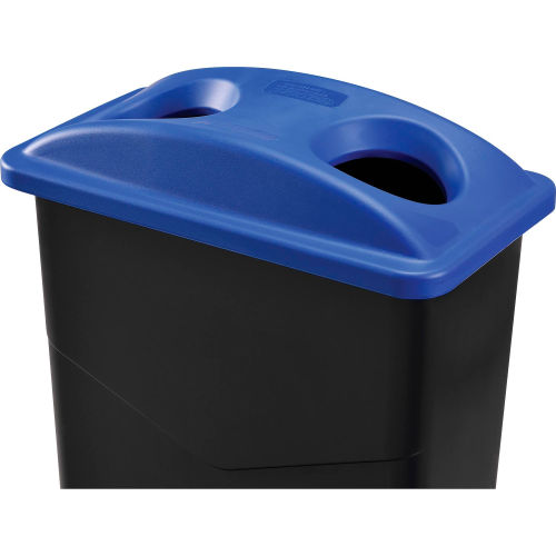 Global Industrial™ Slim Trash Can, 23 Gallon, Black
