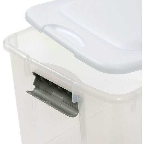 Sterilite 19889804 Clear Storage Tote With Lid 70 Quart 26-1/8x16