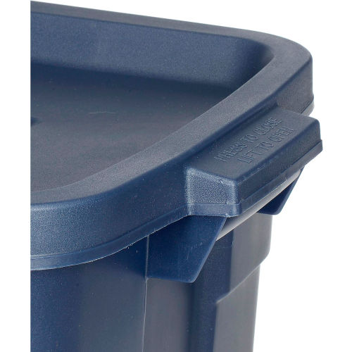 United Solutions RMRT100004 Rubbermaid Roughneck Tote 10 Gallon 18L x 12W x 8-1/2H Dark Indigo Metallic