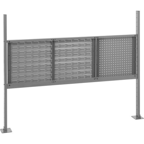 Global Industrial™ 18 Pegboard & 36 Louver Panel Kit, 60W, Gray