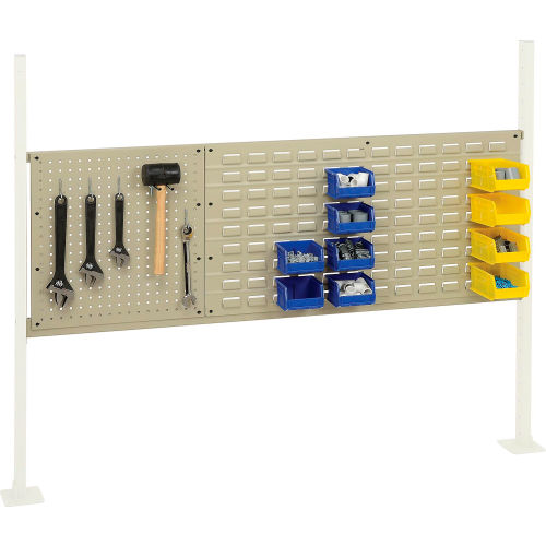 Global Industrial™ 18 Pegboard & 36 Louver Panel Kit, 60W, Tan