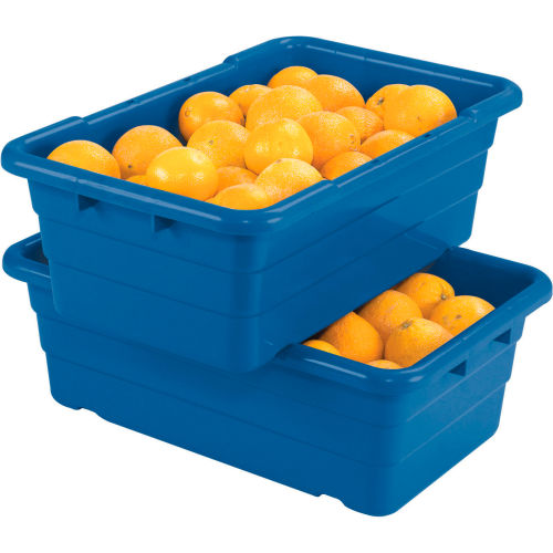 QUANTUM CROSS STACK TUBS, White, Cross Stack Tubs, Size L x W x H: 25-1/8 x  16 x 8-1/2, Ctn. Qty.: 6