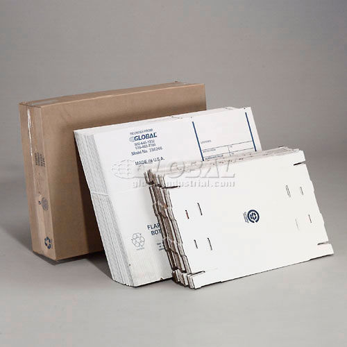 Global Industrial™ Transfer File Record Storage Boxes, 15L x 12W x 10H,  White - Pkg Qty 20