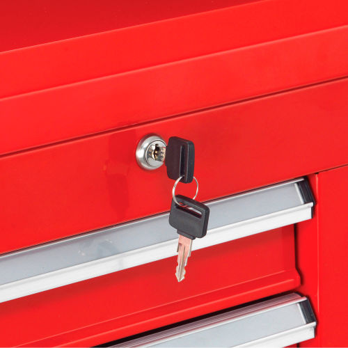 Global Industrial™ 42-3/8 » x 18 » x 60-7/8 » 21 Tiroir Red Roller Tool  Cabinet & Chest Combo