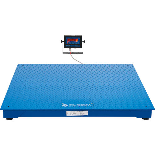 Global Industrial NTEP Mobile Bench Scale w/ Backrail, LED Display, 1,000 lb x 0.2 lb 412666