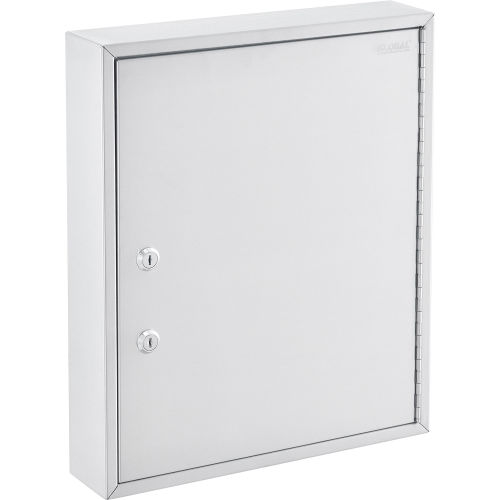 Global Industrial™ Stainless Steel Medical Cabinet W/Double Key Locks,  14Wx3-18Dx17-18H