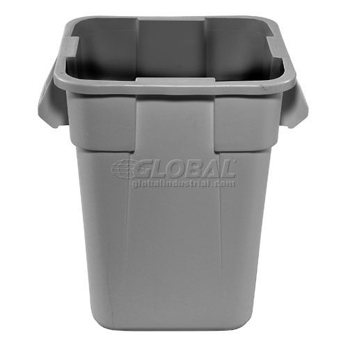 Rubbermaid BRUTE® Square Storage Bin - Gray, 28 GAL