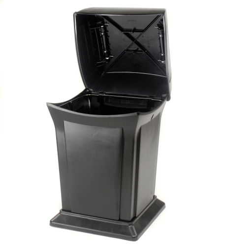 Rubbermaid Commercial Trash Can,45 gal.,Black,Plastic FG917188BLA, 1 -  Foods Co.