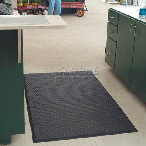 Cushion Max™ Anti Fatigue Mat 5/8 Thick 3' x Up To 45' Black