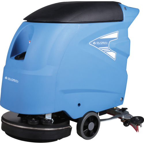 Global Industries 641250 Electric Auto Floor Scrubber 18 in. Cleaning Path - Corded - Blue