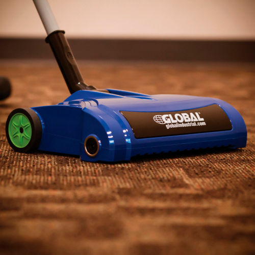  Global Industrial Rechargeable Cordless Sweeper, 12 Cleaning  Path : Home & Kitchen