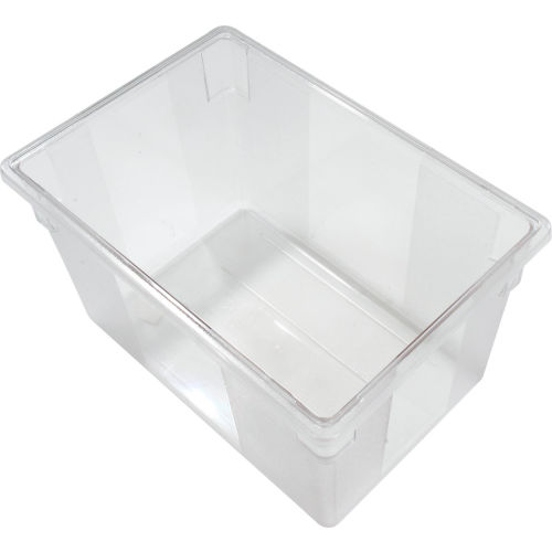 Rubbermaid 3301-00 Clear Plastic Box 21.5 Gallon 18 x 26 x 15 - Pkg Qty 6