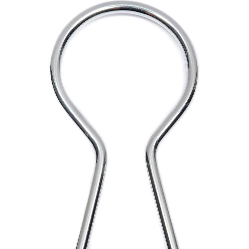Global Industrial 695330 - Interion Closed Loop Coat Hangers Heavy Duty Chrome Anti Theft 6 Pack