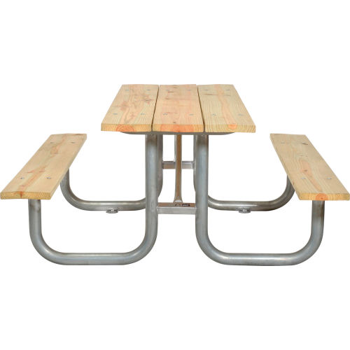 Global Industrial™ 8' Wood Picnic Table, Natural | 695713