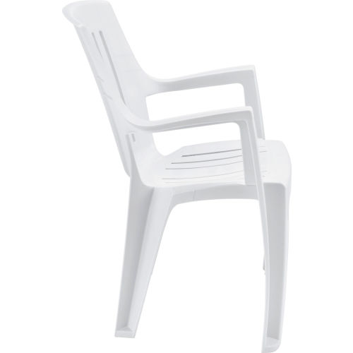 Interion® Outdoor Resin Stacking Chair - White - Pkg Qty 4