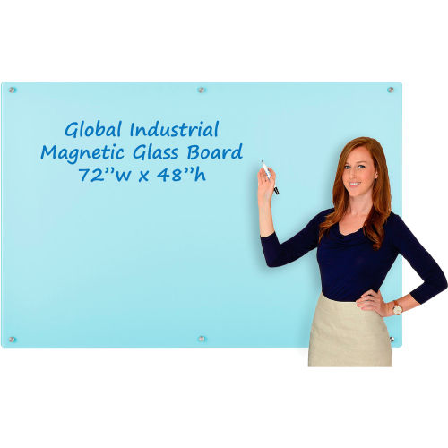 Global Industrial™ Magnetic Whiteboard - 72 x 48 - Steel Surface