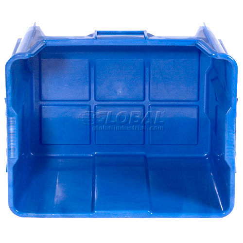 Global Industrial™ Plastic Hopper Bin, 19-7/8W x 15-1/4D x 12-7/16H, Gray  - Pkg Qty 3