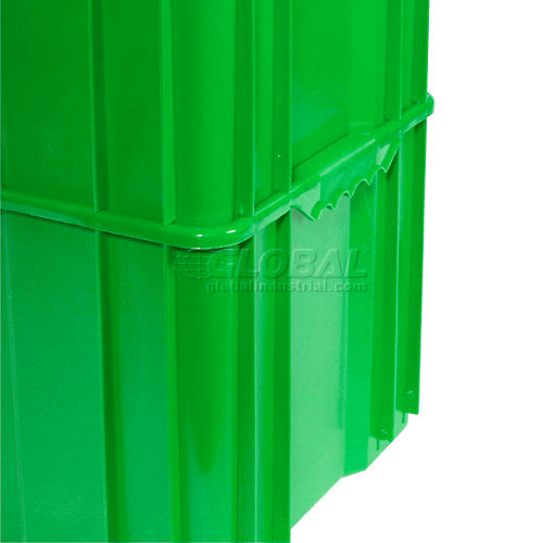 Global Industrial™ Plastic Hopper Bin, 19-7/8W x 15-1/4D x 12-7/16H, Gray  - Pkg Qty 3