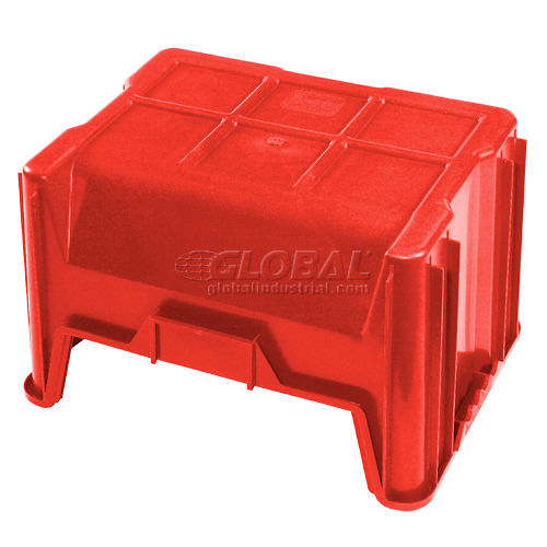 Global Industrial™ Plastic Hopper Bin, 19-7/8W x 15-1/4D x 12-7/16H, Gray  - Pkg Qty 3