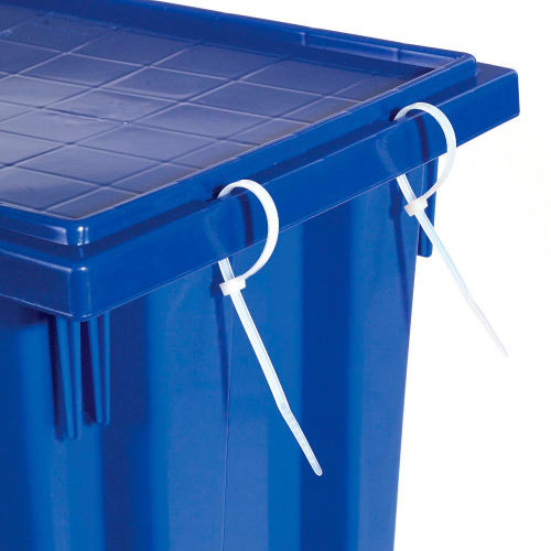 Akro-Mils 35-180 BLUE HDPE Storage Tote Box (without Lid), 0.5 cu ft, 16 x  10 x 5.88