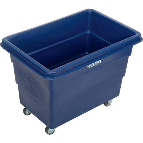 Global Industrial™ Plastic Bulk Box Truck, 8 Bushel, Blue | 800313