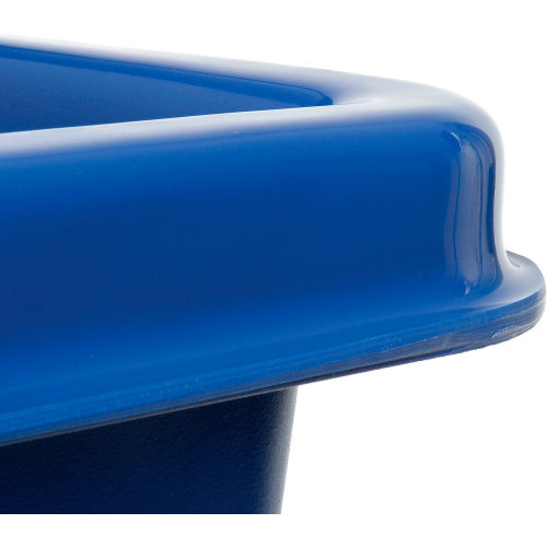 Global Industrial™ Plastic Bulk Box Truck, 8 Bushel, Blue | 800313