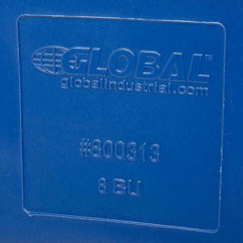 Global Industrial™ Plastic Bulk Box Truck, 8 Bushel, Blue | 800313