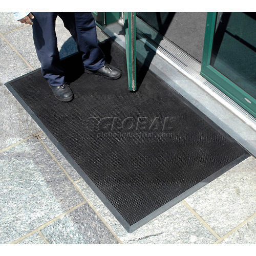 Apache Mills Brush & Clean™ Entrance Mat 3/8 Thick 3' x Up to 60' Charcoal